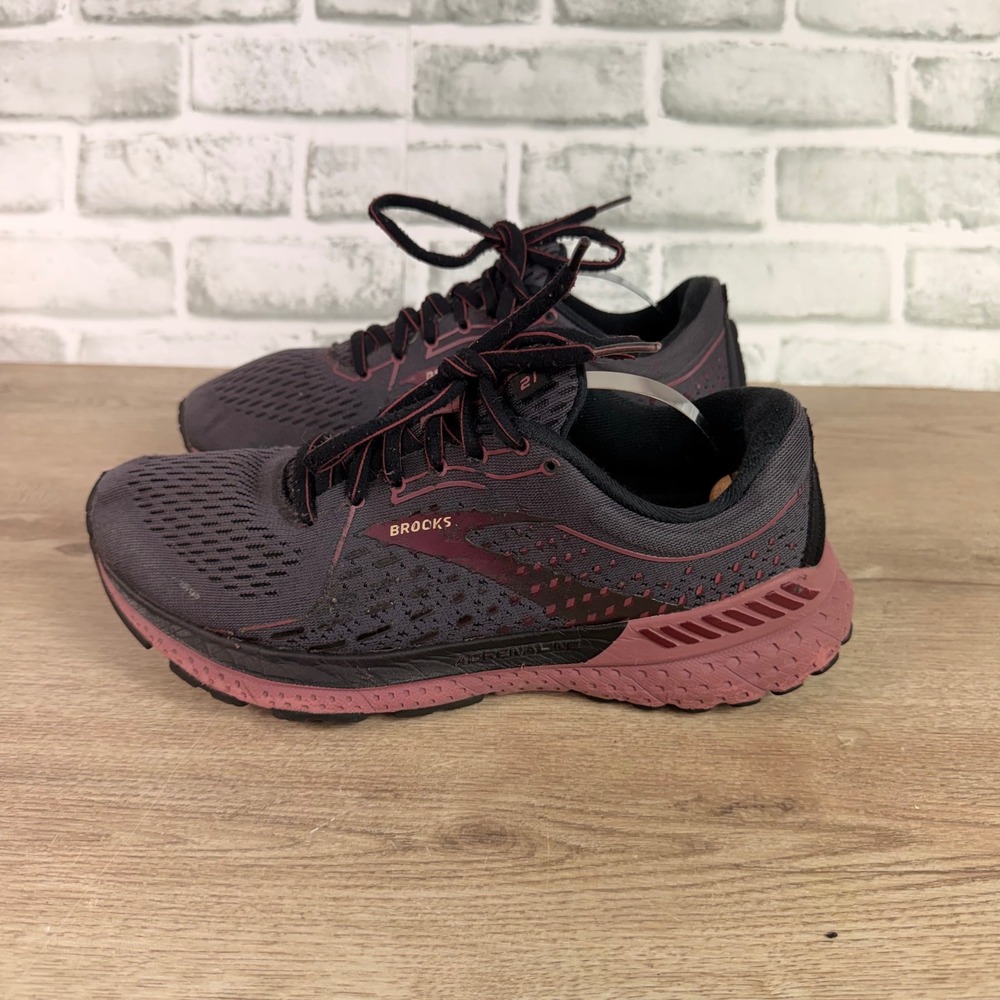 Brooks Adrenaline GTS 21 Running Shoes Mesh Purple Womens 8.5